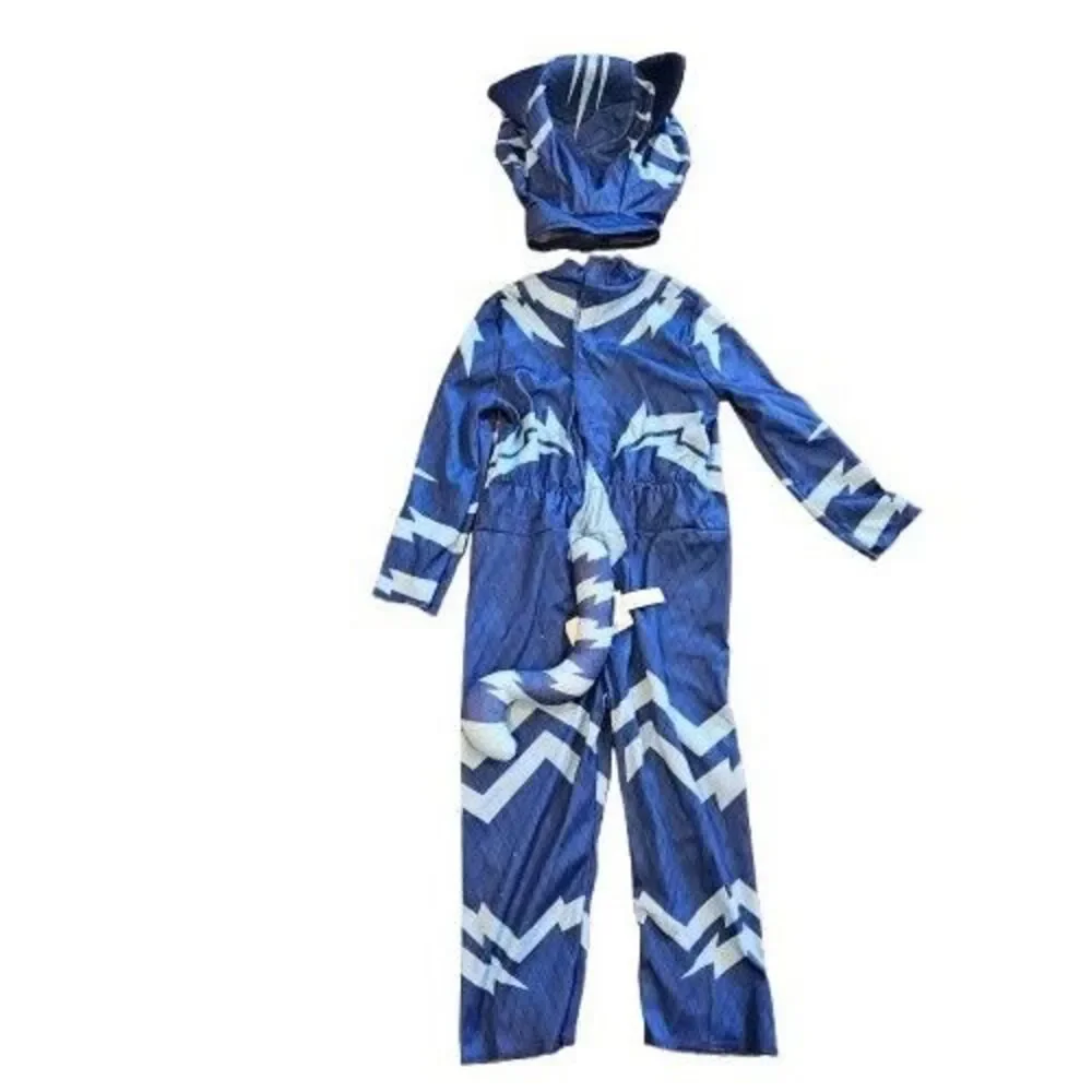 PJ Masks Catboy Costume Toddler 2T Boys Halloween Dress Up Jumpsuit Mask - Picture 3 of 10
